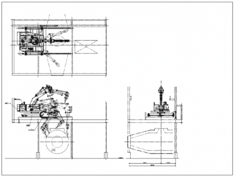 The whole metal removal device assembling drawing